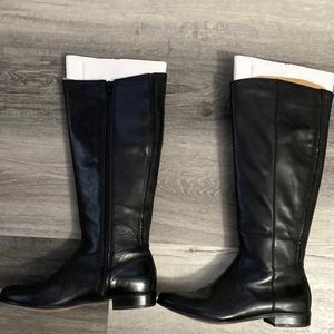 Black Corso Como leather boots, size 8, new never worn